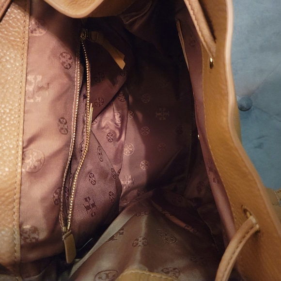 Tory Birch Camel leather back pack. - Picture 8 of 12